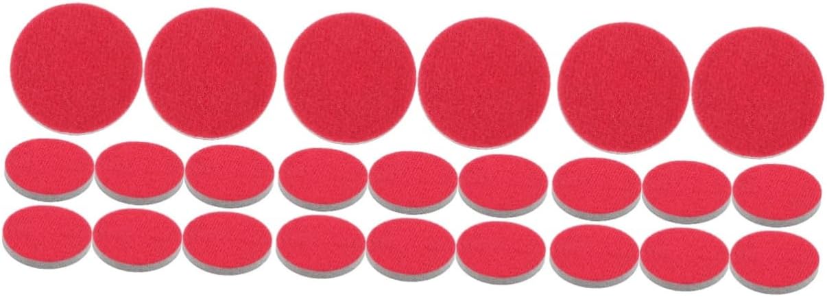 OSALADI 24pcs Bowling Accessories Polishing Sponge Pad for Bowling Ball Cleaning