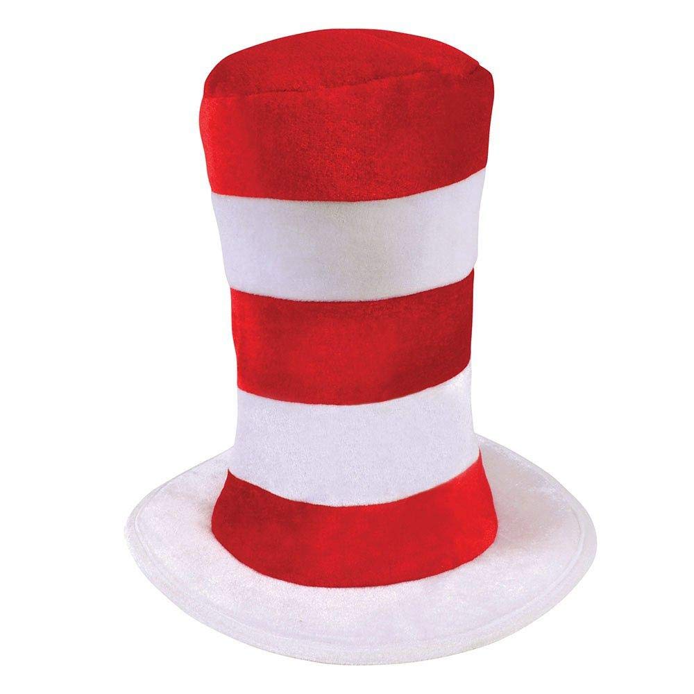 Childs Red & White Striped Top Hat, 1 Pc. - Eye-Catching Design, Perfect Accessory for Costume Parties, Dress-Up, Performances, & Photo Shoots Halloween