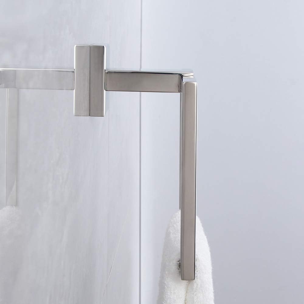 Towel Ring Hand Towel Holder for Bathroom Hand Towel Racks Wall Mount Simple Square Towel Hanger Heavy Duty SUS 304 Stainless Steel, Polished Finish