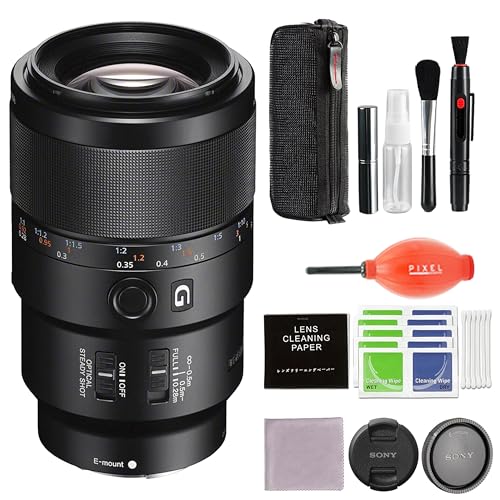 Sony FE 90mm F2.8 マクロG OSS (SEL90M28G) レンズバンドル Pixel Advanceアクセサリー付き ハリケーンブロワー&クリーニングキット付き | Sony FE 90mm F2.8