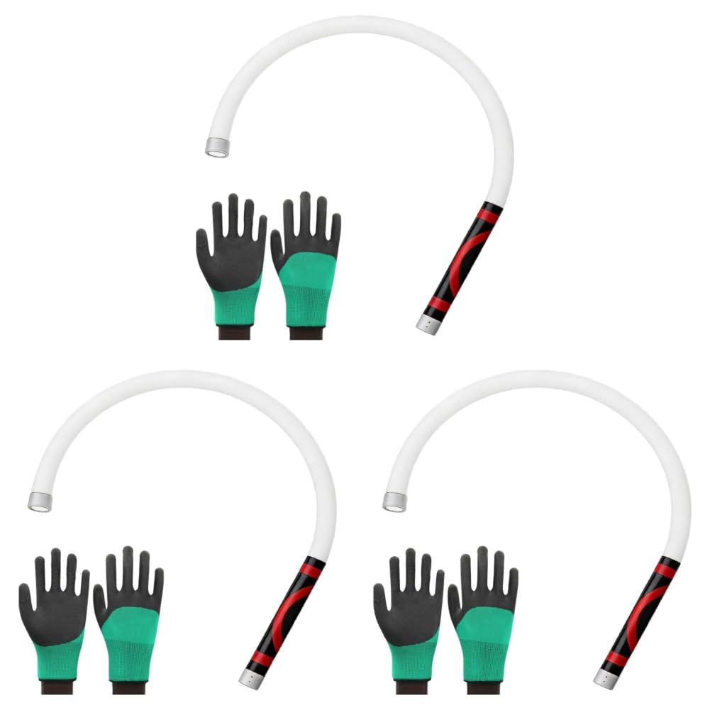 Lampada da lavoro flessibile a LED da 27 pollici con 3 livelli di luminosità, ricaricabile, ideale per meccanici spazi stretti