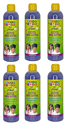 Baby Love Lot de 6 flacons de shampooing démêlant pour enfant 435 ml Cover