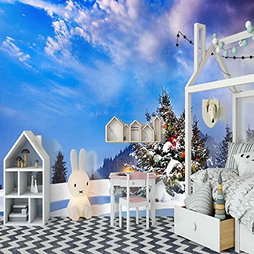 Impression d'art moderne papier peint canevas 3D bois bleus hd - 3