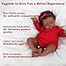 CHAREX Realistic 18 Inch Reborn Baby Doll - African American Sleeping Newborn Handcrafted Lifelike Black Skin Perfect for Kids Aged 3 and Up with Accessories