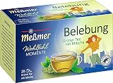 Meßmer BELEBUNG | Grüner Tee mit Matcha | 20 Teebeutel | Vegan | Glutenfrei | Laktosefrei