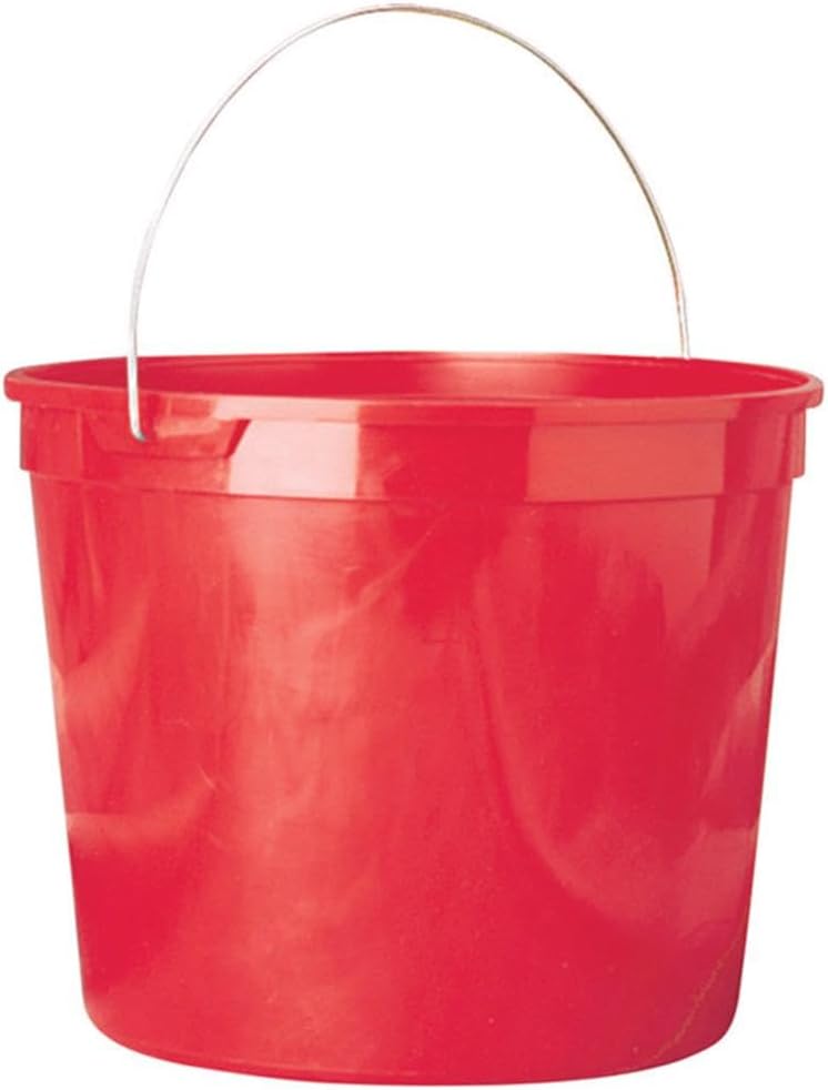10 qt. Red Plastic Bucket - Pack of 12