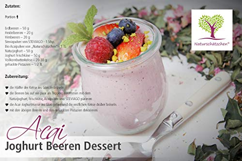 Bio Acai Pulver (Acaipulver) in geprüfter Bio-Qualität (DE-ÖKO-022) - Bio Superfood (1x 100g)