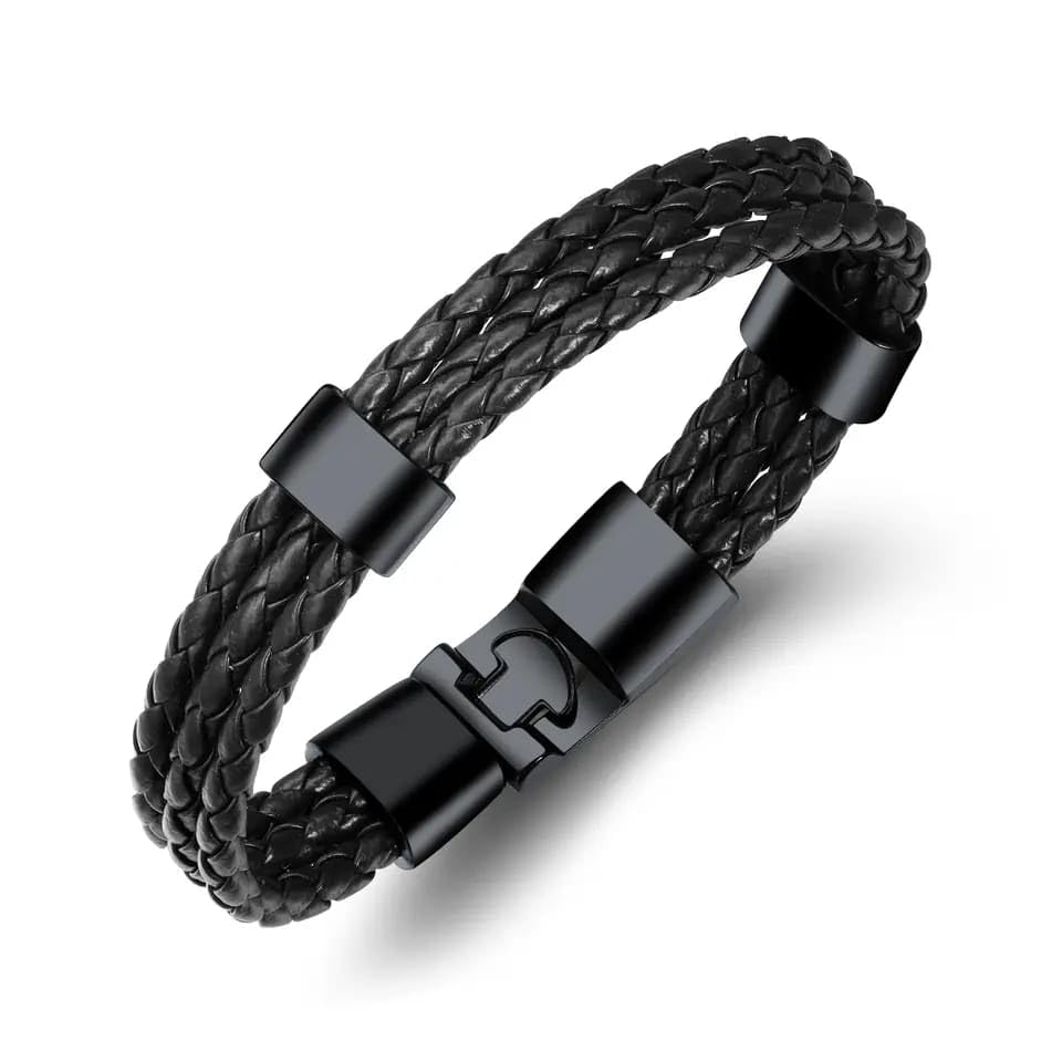 Brizberry® Titanium Steel Vegan Leather Micro Insert Bracelet for Brother Friend Men & Boys, Diwali Bhaidooj (Bonjo) (B0CJ2Q1B4C) Amazon Price History, Amazon Price Tracker