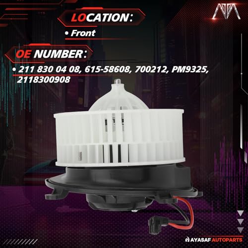 Image of 700212 HVAC Blower Motor Assembly w /Fan Cage fit for Benz 07-11 CLS500 /CLS550 /CLS63 AMG, 03-09 E320 /E500, 06-09 E350 /E550 /E63 AMG, 03-06 E55 AMG, 2006 CLS55 AMG