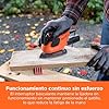 BLACK+DECKER Lijadora de detalles compacta de 55 W con 10 accesorios y bolsa de transporte, BEW230BCA-QS #5