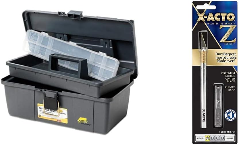 Plano 452006 GrabNGo 16Inch Tool Box with Tray & XActo No 1