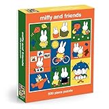 Galison Miffy and Friends – 500 Piece Jigsaw Puzzle Featuring Cute Artwork of Miffy and Friends