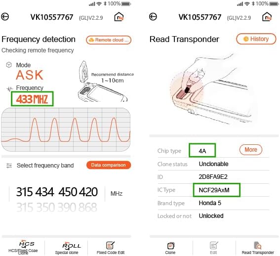 Miniatura 5 de Reemplazo para llave Honda Accord KR5TP-4 de 2022 2023 2024 5 botones 433MHz