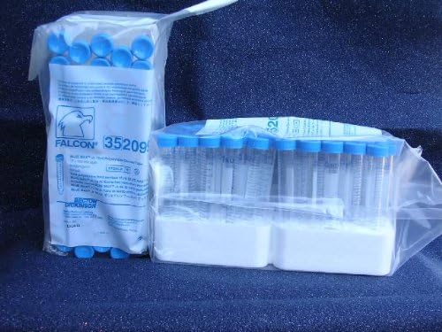 3215P Centrifuge Tubes, Sterile, Polystyrene, Conical-Bottom, 15 ml Capacity (Pack of 500)