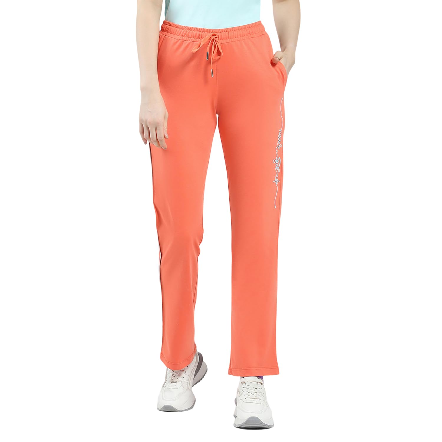 monte carlo Women Regular Fit Track Pant | Solid Pattern | Drawstring Closure | Comfortable Activewear Lower for Women | Lounge & Gym Wear for Women's-picture-19