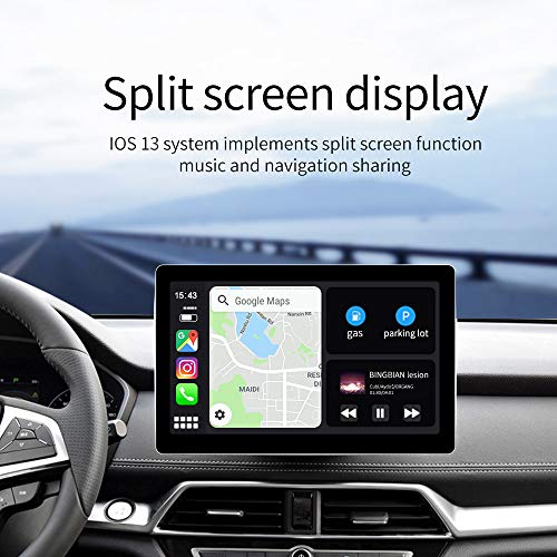 Image of Carlinkit Wired Carplay Dongle /Android Auto Receiver Only for Android Head Unit (Android Car Audio) Support iOS13 Split Screen, Plug and Play Mini USB Carplay Adapter Car Stereo, Black