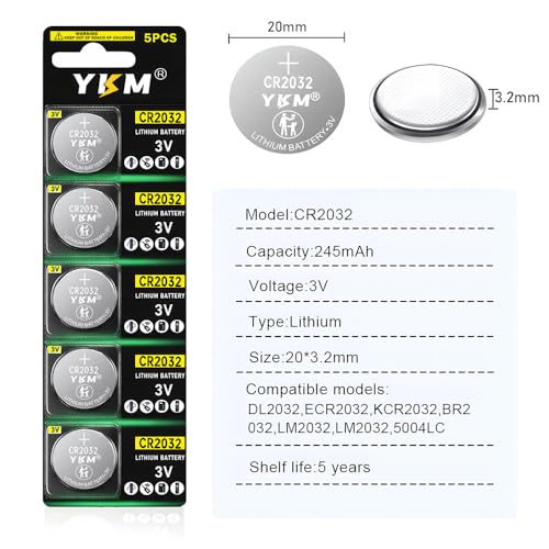 Baterías CR2032 10 Pack 3V Lithium Coin Cell miniatura 2