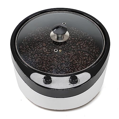 1800w Máquina Assar Café Elétrica, Grande Capacidade: 800g, Ajuste 0-240 °, Design Inclinação 45 °,