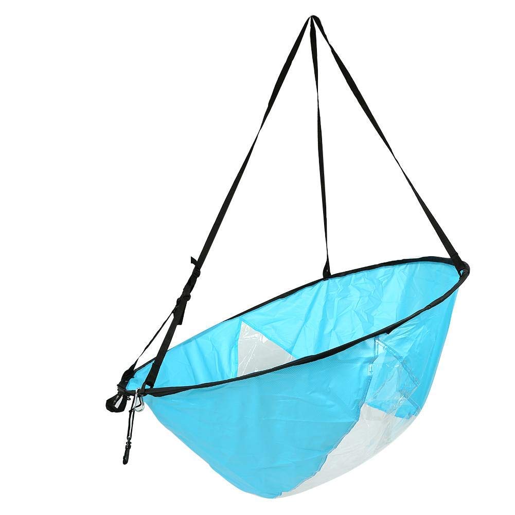 Dilwe - Vela Plegable para Kayak, 3 Colores, portátil, 108 cm, con Bolsa de Almacenamiento y Ventana Transparente, Apto para canoas de Kayak y Barcos hinchables