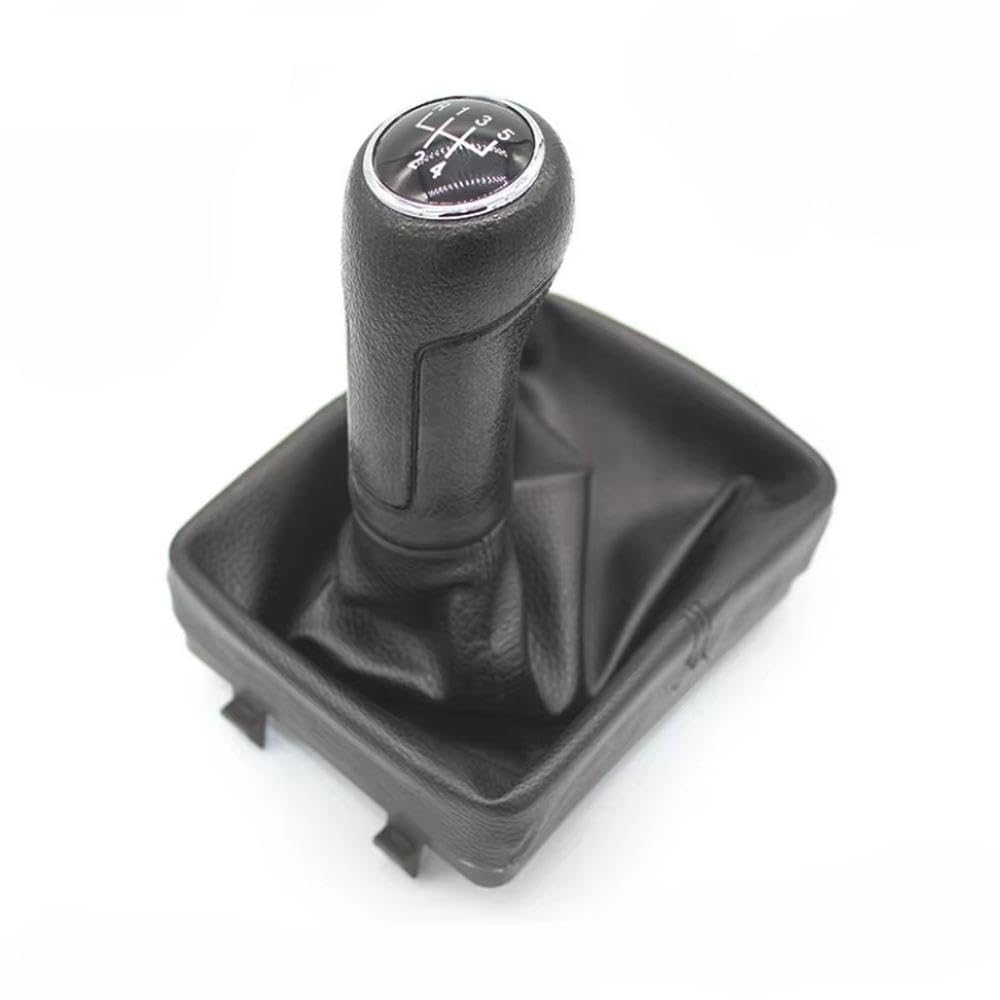 POANBCGY Auto Parts for Polo 9N 9N2 2002 2003 2004 2005 2006 2007 2008 2009 Leather Gear Shift Knob Lever Shifter Gaiter Boot Case