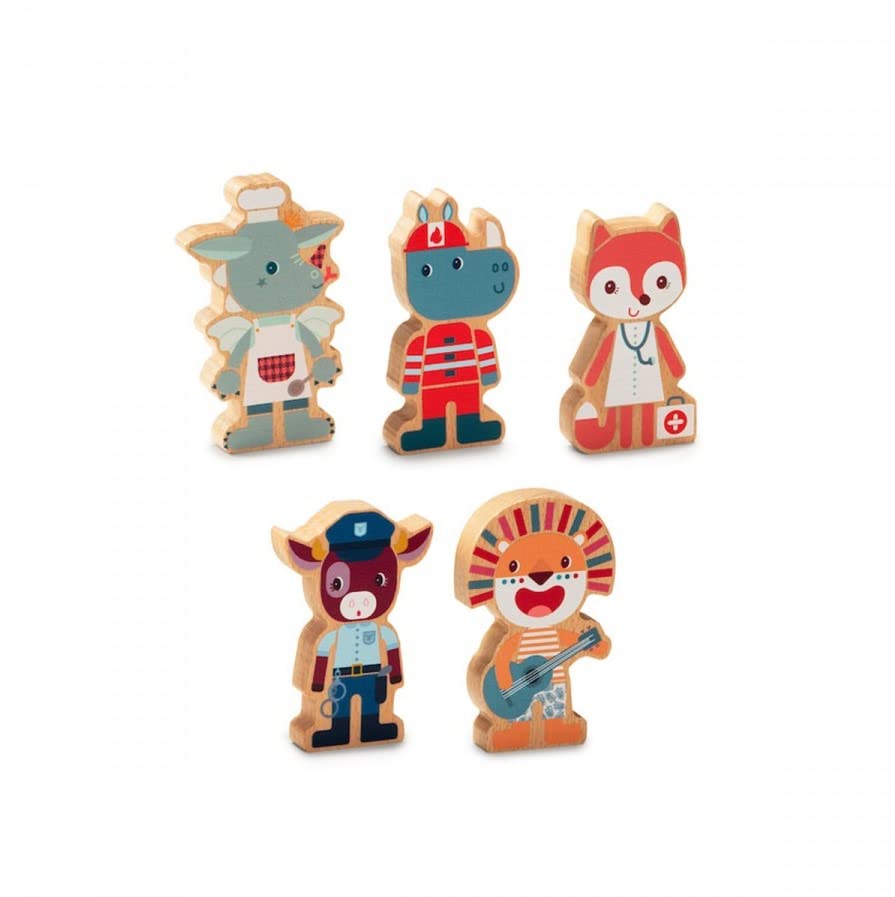 Figurines en bois Supers métiers - Lilliputiens