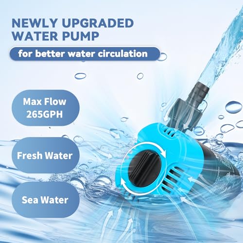 Image of [New Upgrade] Poafamx Aquarium Chiller 42Gal Water Chiller for Fish Tank | 1 /10 HP Aquarium Cooler with Touch Screen Quiet Refrigeration Compressor Saltwater Freshwater for Axolotl Hydroponic Coral