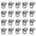 UOOOM 20 pcs Glass Shelf Right Angle Fixing Clip Bracket Base Glass Shelve Support with Suction Cup