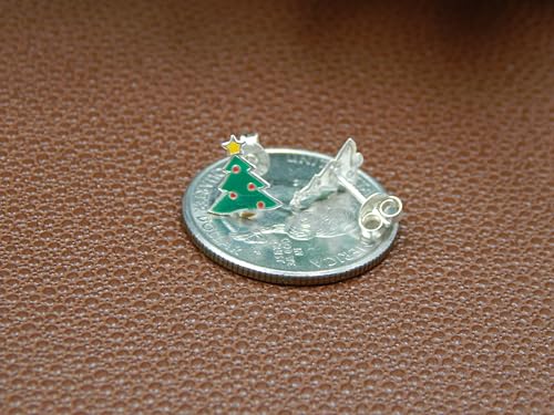 ICYROSE 925 Sterling Silver Christmas Tree Earrings (Nickel Free) 989 (Stud)3