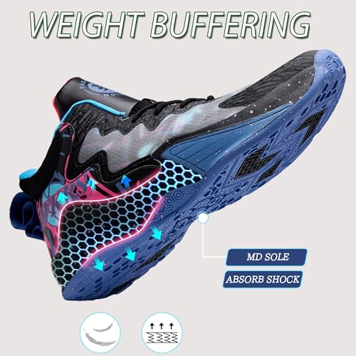 Men Basketball Shoes Lightweight Breathable Training Shoes with Anti-Slip Rubber Soles Suitable Indoor Outdoor Sports2
