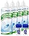 Produktbild YogaMedic Kontaktlinsen Fluessigkeit Multipack - Linsenflüssigkeit Weiche Linsen - 4 x 360 ml mit Kontaktlinsenbehälter - Kontaktlinsenflüssigkeit mit Panthenol für Angenehmes Tragegefühl