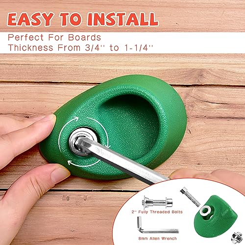 Topnew TW095 32 Rock Climbing Holds Multi Size For Kids, Adult Rock Wall Holds Climbing Rock Wall Grips For Indoor And Outdoor Playground Play Set thumb #2
