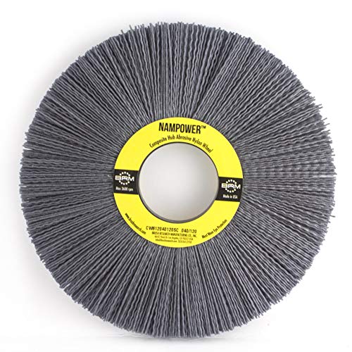 Cepillo de rueda de nailon nampower cw812022120sc filamento carburo 8cm