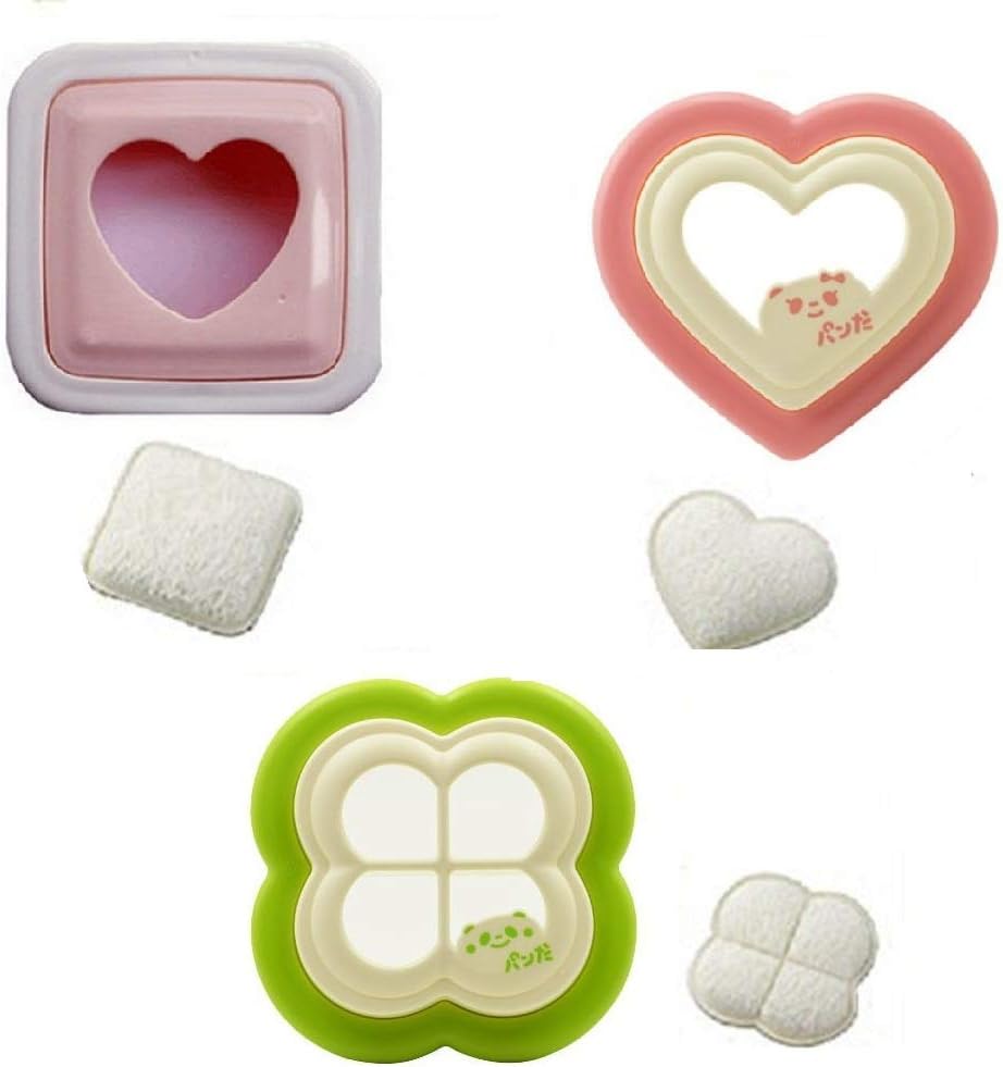 [3 Pieces] iMoreGro Sandwich Cutter, DIY Cookie Cutter Sandwich Toast Bread Mold Maker
