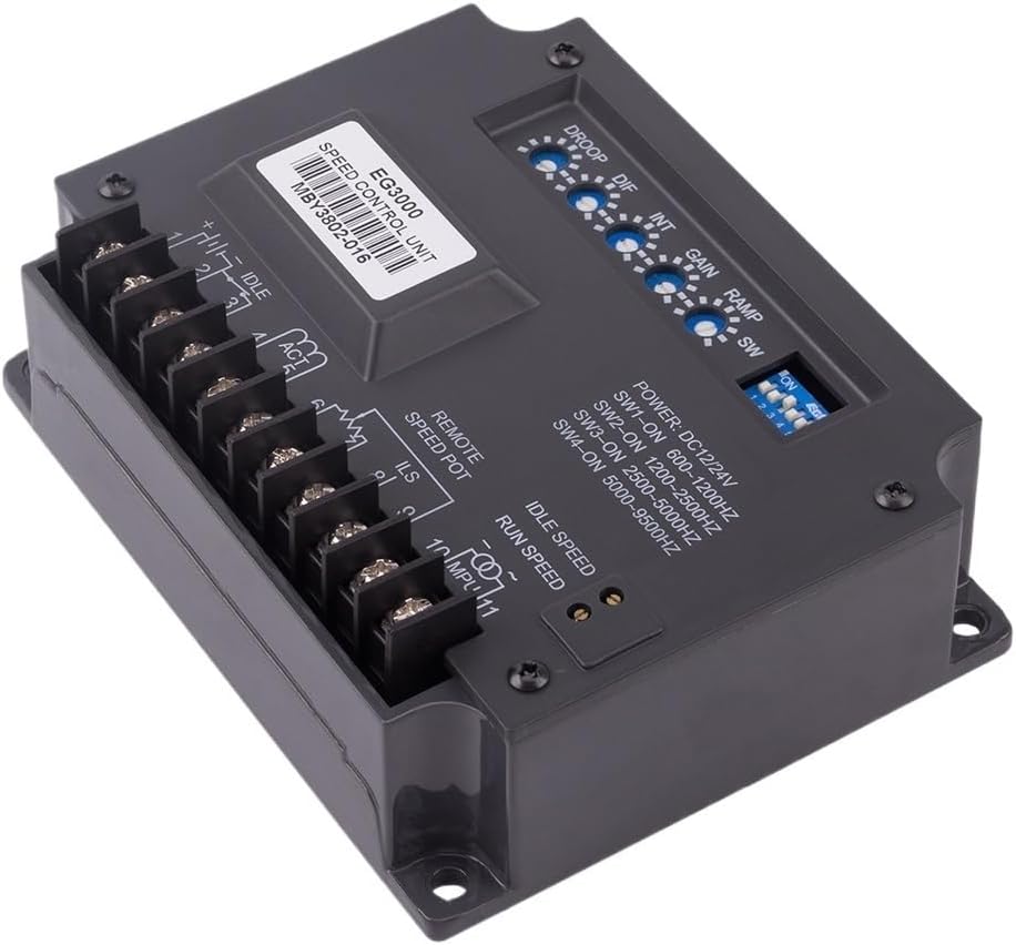 EG3000 EG2000 Generator Engine Governor Speed Controller Module Regulator Electronic Control Panel Brushless Genset Spare Parts(EG2000 durable)