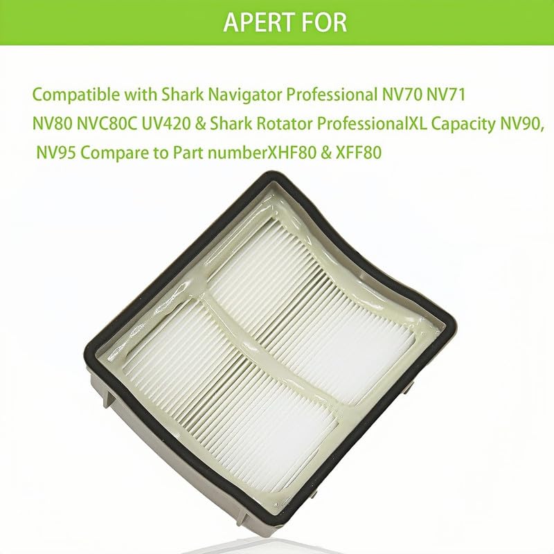 Fotxpop Vacuum Hepa Filter Replacement for Shark Navigator NV60, NV60 26, NV70, NV70 26