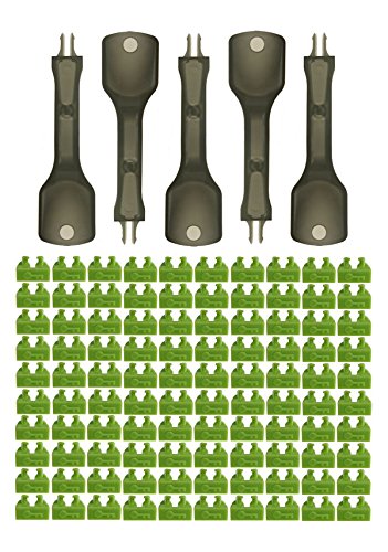 Ntw Nl-Lcpbk100-Gn Net-Lock Locking Lc Port/Dust Blocker With Black Removal Tool, Green, 100 + 5 Key #TOP1