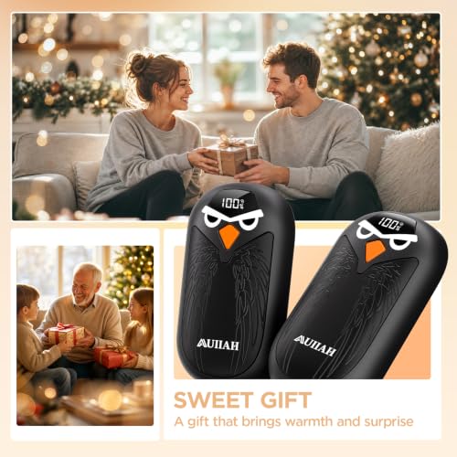 Hand Warmers Rechargeable 2 Pack with LED Display, 4 Heat Settings & Fast Heating, Portable Electric Hand Warmers for Camping Hunting Commuting, Valentine's Gifts for Men Women - image 8