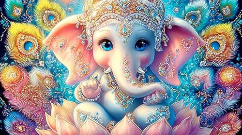 Puzzle de 1000 piezas para adultos de estatua de deidad de la India en tamaño de 75x50 cm