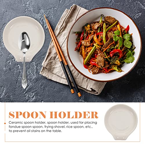 CALLARON Descanso De Colher Para Fogão Descanso De Colher Para Colher Descanso De Colher De Cerâmica