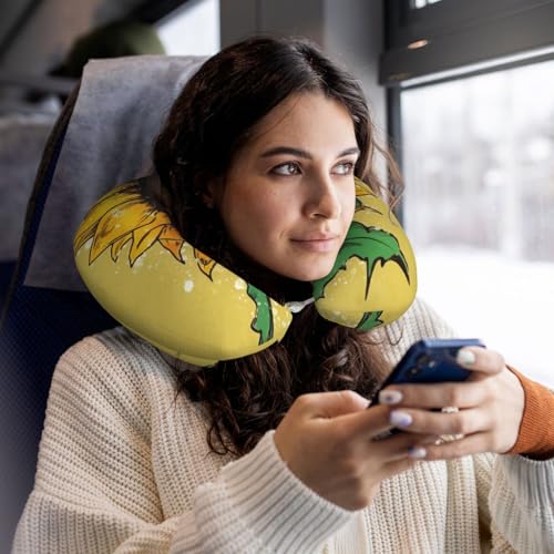Almohada de viaje espuma viscoelástica 30 cm ajustable miniatura 6