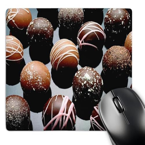Tapis de souris en chocolat 3dRose tapis de bureau carré 20,3 cm rigolo