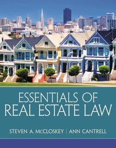 Essentials of Real Estate Law 1st Edition