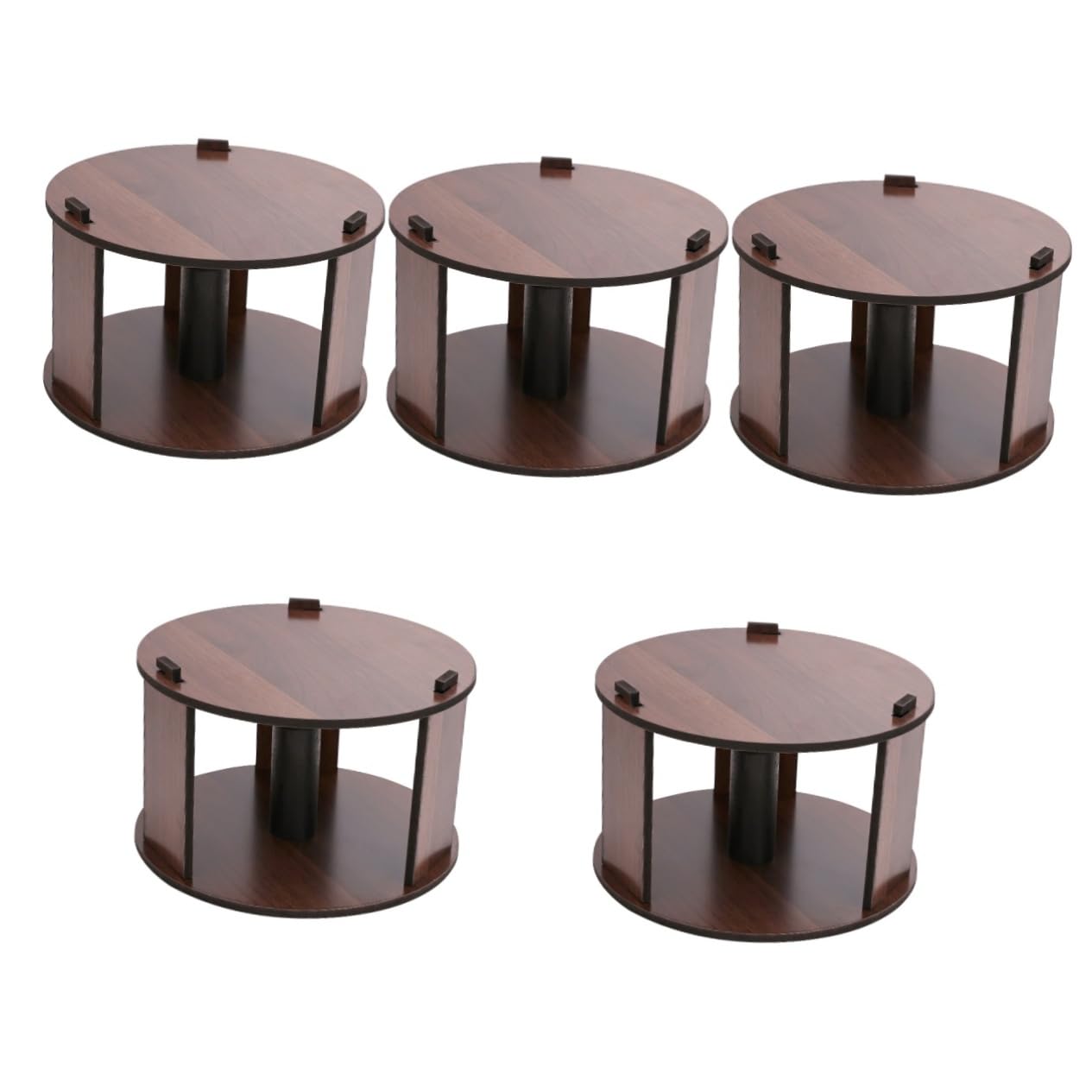 FOMIYES 5 Piezas Tubo De Soporte De Papel para Cuello Titular De Papel De Cuello Soporte Dispensador De Papel para El Cuello Desechable Utensilios De Papel Madera