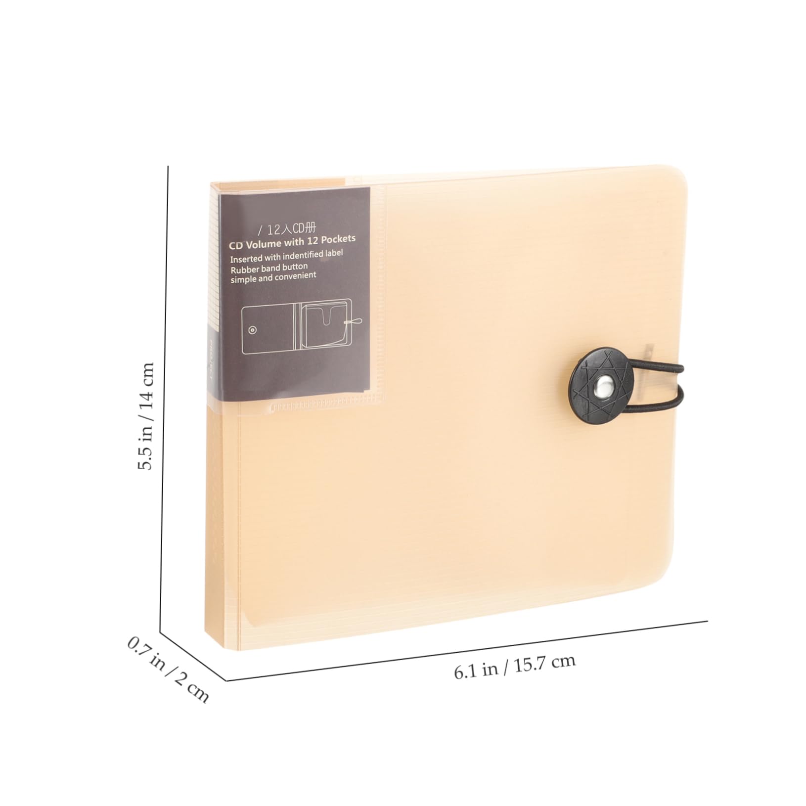 Alipis CD Storage Case Holder Capacity CD Organizer Binder Lightweight Protective Wallet for and Dvds Compact Design for Travel and Home Use Soft Material for Scratch