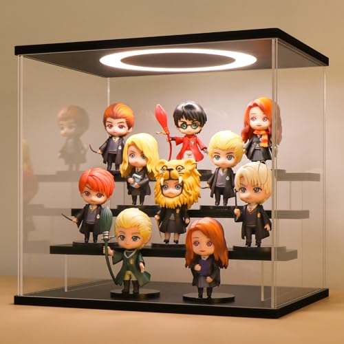 Vitrine figurine acrylique lumineuse LED 4 étages pour maquette et modèle - 2