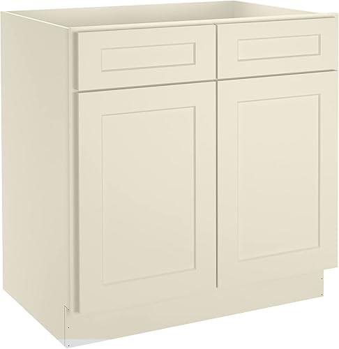 Miniatura 16 de LOVMOR Armarios de base de cocina, armario de almacenamiento aparador, gabinete de entrada con 1 cajón y estante ajustable, 24 pulgadas de ancho x