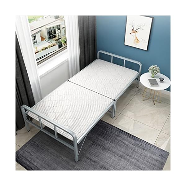 QIAOLI Rollaway Guest Bed Cot Fold Out Bed - Portable Folding Bed Frame with Thick Memory Foam Mattress for Spare Bedroom & Office - Image 3