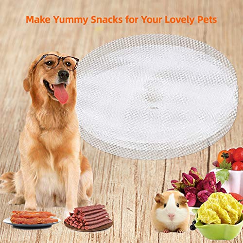 Silikon Dehydrator Blätter, Sopito 6 Stück 33cm Durchmesser Runden Antihaft Obst Dehydrator Blatt für Lebensmittel Obsttrockner – Bild 7