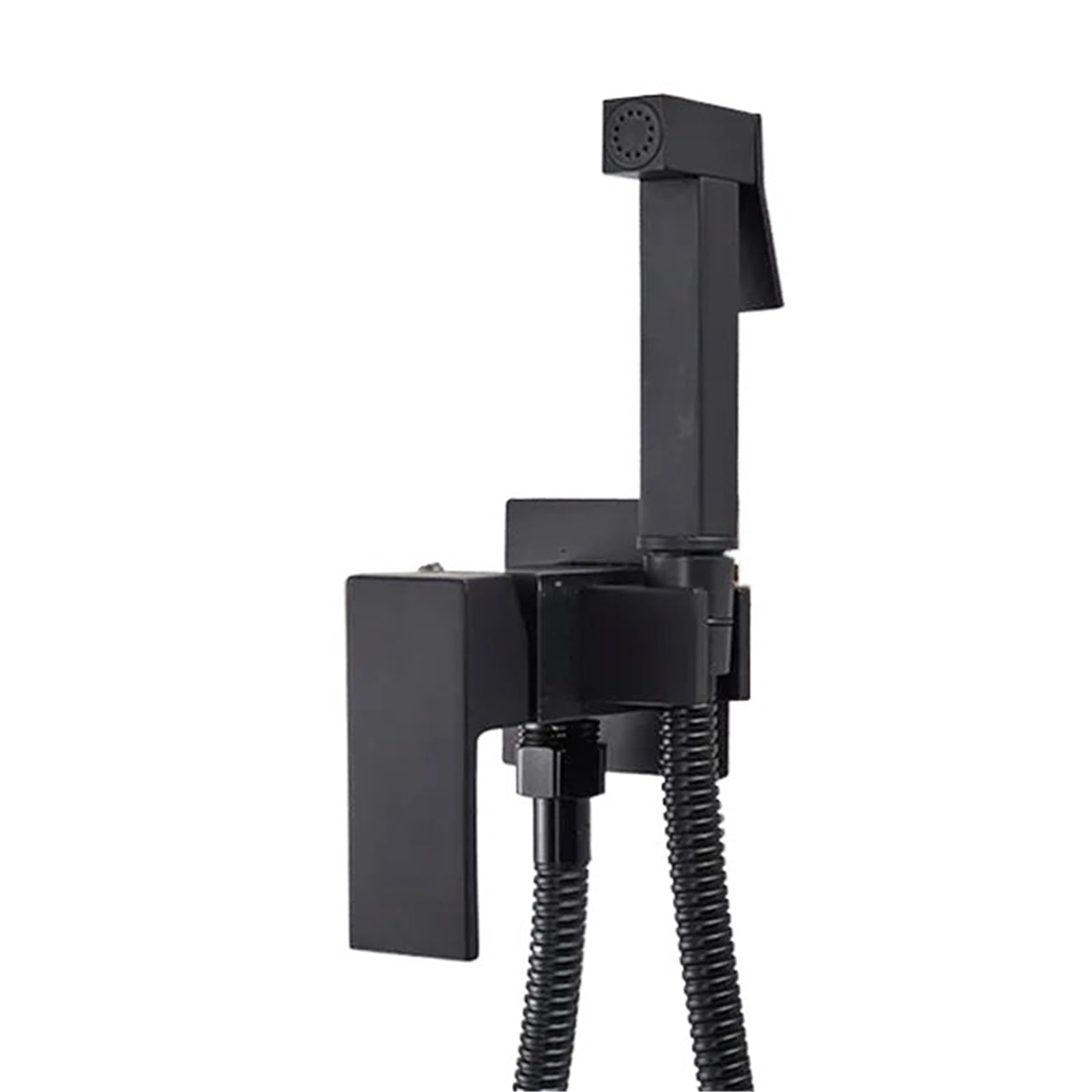 ZYCHSJXA Bathroom Black Bidet Faucet Shower Tap Cold Hot Water Mixer Crane Sprayer Head Toilet Faucets(Black)