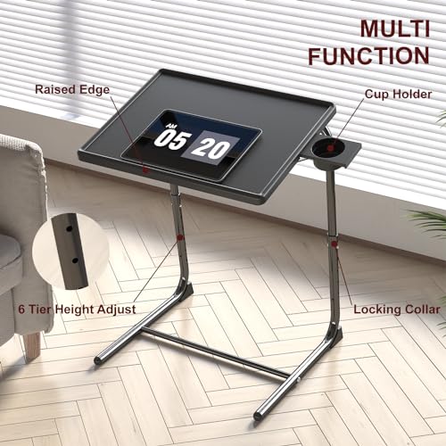 Iwdoo FOLDING TV TRAY Tray Table, Adjustable Tv Dinner Table thumb #2